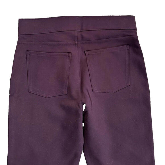 Spanx The Perfect Ankle Pant Womens Sz L Leggings Plum Purple Pull On Stretch - Picture 4 of 7
